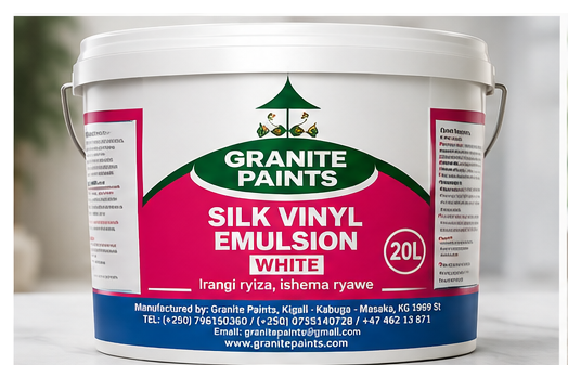 Granite Paints SILK VINYL EMULSION WHITE bucket